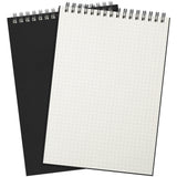 Engrowtic 2 Pack Graph Paper Spiral Notepad A5 Top Wirebound Notepad Grid Notebook Steno Pads Memo Notebook Grid Paper 140 Pages