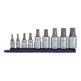 Mayhew Tools 16024 Triple Square Socket Bit Set, Chrome Plated, 9-Piece