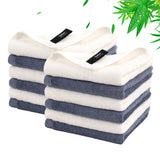 Wash Cloths 12 Pack, 13x13 inch Large Face Towel on Sensitive Skin, Easy to Clean Slate Blue Makeup Eraser Cloth, Super Soft and