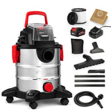 Shop-Vac 20V Wet/Dry Cordless Vacuum, 5 Gallon, 4.7 Peak HP, 10kPa Strong Suction & Blower, Portable Vacuum, 4.0A Battery Powere