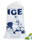50 Pack 10lb Ice Bags with Drawstring - Heavy-Duty Reusable Plastic Ice Cube Bags for Freezer, Camping, Cooler, Leak-Resistant I