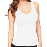 Aaram Stylish Wide Strap Padded Camisole For Woman | White Sexy Long Length With Removable Bra Cups | Tummy Tucker Tank Top | Br