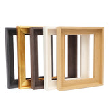 YIVIVEN 12x12 Wood Canvas Floater Frame,0.9 Deep Floating Frame,Black