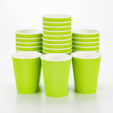 Restaurantware-12 Ounce Disposable Coffee Cups, 500 Ripple Wall Hot Cups For Coffee - Lids Sold Separately, Rolled Rim, Green Pa