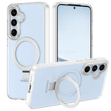 Casehas for Samsung Galaxy S24 FE Case,with Magnetic Invisible Stand [Military Drop Protection] [Compatible with MagSafe] Shockp