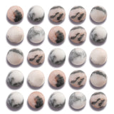 NITOPUPU 100Pcs 6mm Natural Matte Pink Zebra Jasper Beads Round Loose Gemstone Stone Beads for Jewerly Making with Crystal Stret