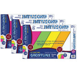 Ghostline Poster Board Kit, 5 Assorted Colors, 14 x 22, 13 Pieces Per Kit, 3 Kits