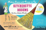 The Original Kitchenette Broom CASE of 4 Lightweight Brooms Made in America with Broomcorn