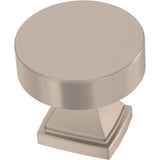 FRANKLIN BRASS Tiered Foot (10-Pack) Cabinet Knobs | Satin Nickel Handles for Dresser Furniture Drawers/Kitchen/Door/Bathroom | 