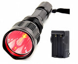 BESTSUN Brightest Waterproof Red Light Flashlight 1000 Lumens 350 Yard Long Range Red Hunting Light Coyote Hog Night Vision Red 