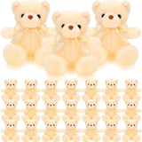 HyDren 24 Pcs Bear Stuffed Animal Plush Gift Bulk 12 Inches Soft Stuffed Animals Small Sleeping Playing Bear Toys for Class of 2