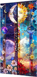 igoodom Large Diamond Painting, Sun and Moon Large Diamond Art Kits for Adults, Full Drill Round Big Diamond Painting, DIY Gem A