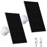 Zivif 7W Solar Panel for Eufy Camera, 5V USB/Type-C Solar Charger Compatible with EufyCam 2/2 Pro/2C/2C Pro/E20/E40/E, Adjustabl