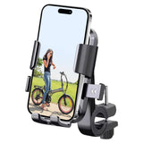 LELEKUAI Bike Phone Mount Holder for Electric Scooter, Motorcycle & Ebike - Universal Handlebar Cell Phone Holder, Anti-Shake De