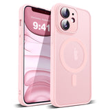 YEMORAN Compatible with iPhone 11 Case with Built-in Camera Lens Protectors Translucent Magnetic iPhone 11 Phone Case 6.1 [Compa