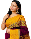 Db Desh Bidesh WomenS Cotton Saree For Woman Linen Latest, Design Handloom Georgette New Fancy Party, Wear Saree Farewell Mulmu