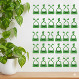 Sproutx Plant Clips For Climbers | Pack Of 60 Pcs | Garden Wall & Pot Support Clips For Creepers And Indoor Plants (60, Forrrrrr