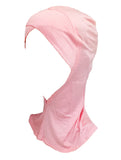 Cwen Collection Women Under Scarf Ninja Criss Cross Style Head Wear Cap Stole Inner Free Size Cotton (Light Peach)
