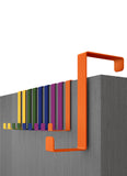 Menz Wreath Hanger Over Door Hooks - Set of 10, Colourful - Coat Hanger 3.6 cm (1.4) and 4.6 cm (1.8), 2-Sided Towel Holder, Hoo