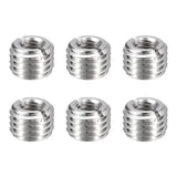 HARFINGTON 6pcs Thread Repair Inserts M14 x 2 Male to M8 x 1.25 Female Thread 10mm Long Stainless Steel Reducing Nuts Metric Sel