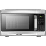 Chefman Countertop Microwave Oven, 1.3 Cu. Ft. Digital, Stainless Steel, 1000 Watts, with 6 Auto Menus, 10 Power Levels, Eco Mod