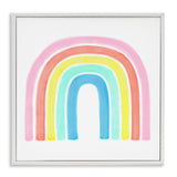 Stupell Industries Traditional Pastel Arch Rainbow Childrens Striped Pattern, Design by Reesa Qualia