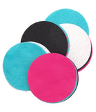 Playfully Ever After Black, Pink, Turquoise & White Craft Felt Circles (5 Inch 15pc)