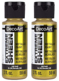 DecoArt 2 Ounce, 24K Gold Extreme Sheen Paint, 1 (Two Pack)
