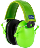 TacGuru 130 - Kids Ear Protection Earmuffs, Hearing Protection for Kids, One Size for 3-16 Yr Old, Neon Green