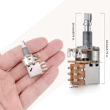 A500k Push Pull Potentionmeter Volume Tone Switch Pots Shaft 18mm for Guitar Bass Accessories Pack of 3