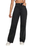 Toplot Jeans For Women || Women High Rise || Wide Leg Pants || Bell Bottom Jeans (Straight-Jeans-5204-Grey-28),Grey,28,B0DDTFX6SN