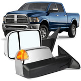 OCPTY Power Heated Towing Mirror Fit For Ram 1500 2019-2020 Power Heated Puddle Parallel Auxiliary Turn Signal Light Temp Sensor