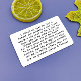 Jielahua Grandson Gifts from Grandma Grandpa Inspirational Gift for Grandson Engraved Wallet Insert Card Motivational Gifts Grad