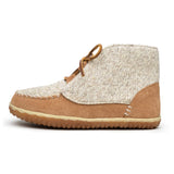 Minnetonka Womens Torrey Laceup Boot, Cinnamon, Size 9 Wide