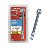 Red Head TruBolt 1/2 x 5-1/2 Inch Wedge Heavy-Duty Concrete Anchors, 10 PCS, Versatile Threaded Design for Fastening into Solid 
