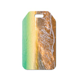 Isee 360 Ocean Beach Acrylic Luggage Bag Tag And Travel Id Label For Traveler Baggage Suitcases Bags With Ring