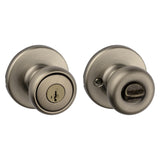 Kwikset 94002-874 Tylo Keyed Entry Knob with Smartkey Security In Satin Nickel
