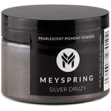 MEYSPRING Silver Druzy Epoxy Resin Color Pigment - 50g - Mica Powder for Resin - Pigment Powder - Mica Powder for Epoxy Resin - 
