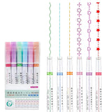 ALI SHIPPING Vibrant Line Marker Pens 6Piece Colorful Drawing Pen Set