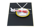 Rykamia Plane Pop Up Card - Blank Helicopter, Airplane, Going Away, Thank You, Retirement, Birthday Card - Pilot Gifts, Aviation