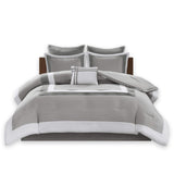 Comfort Spaces Malcom Cozy Comforter Set - Modern Trendy Design, All Season Down Alternative Bedding, Matching Shams, Hotel Delu