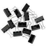 Estervig Metal 19Mm Binder Clips Set Of 60 Black Paper Clips, Binding Supplies For Office, School, Home, Diy, Paper Clips Stati