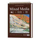 Mofuny Mixed Media Sketchbook 8x10, 50 Sheets - 110lb/180gsm Mixed Media Paper | Art Paper for Acrylic Painting, Watercolor Sket