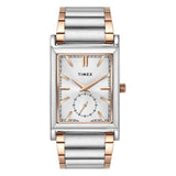 Timex Analog Watch For Man With Silver Rectangle Dial & Multicolor Stainless Steel Bracelet Band Water Resistant Men'S Wrist Wat