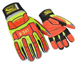 Ansell Ringers Gloves R-347 Rescue Glove, Protection in High Intensity Jobs - First Responders, Rescue, Extrication, Hi-Vis, XX-