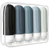 CHEODIN Travel Bottles for Toiletries, 5 Pack TSA Approved Travel Size Containers, 3oz Leak Proof Refillable Travel Accessories 