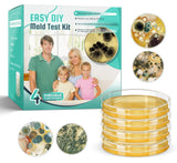 Mold Test Kit for Home Detection: 4 Simple DIY Science Kits for Fastly Testing Home Surfaces & Air Quality Detector & HVAC Monit