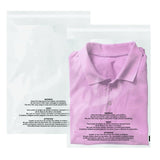 Belinlen 200 Count 11x14 Inch Self Seal Clear Poly Bags with Suffocation Warning for Packaging Clothing, T Shirts, Decorative Wr
