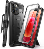 SUPCASE for iPhone 13 Pro Max Case with Screen Protector (Unicorn Beetle Pro), [Built-in Stand & Belt Clip] Heavy Duty Full-Body