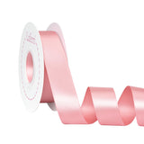 Laferri Double Faced Dusty Rose Satin Ribbon,1 X 25 Yards,Fabric Ribbon Use for Gift Wrapping DIY Craft Floral Bouquets Wedding 